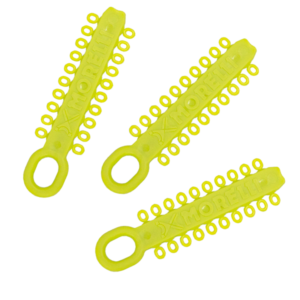 Antimicrobial Elastomeric Ligature Ties Lime Green