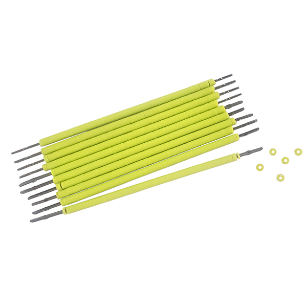 Antimicrobial Elastomeric Pre-Loaded Canes Lime Green