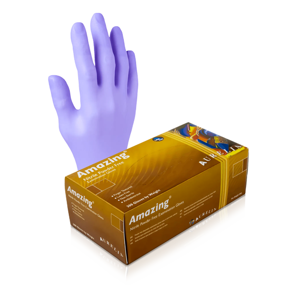 Amazing Nitrile Powder-Free Violet Gloves