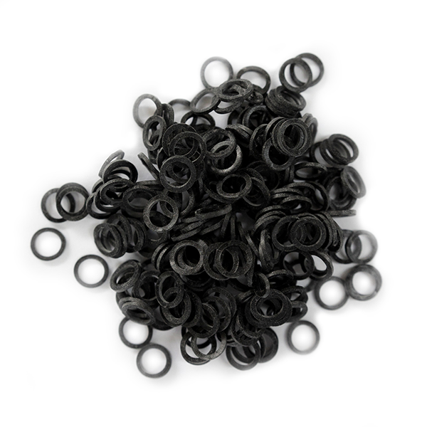 Black Antimicrobial Latex Intraoral Elastics Bulk