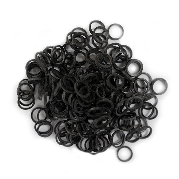 Black Antimicrobial Latex Intraoral Elastics Bulk