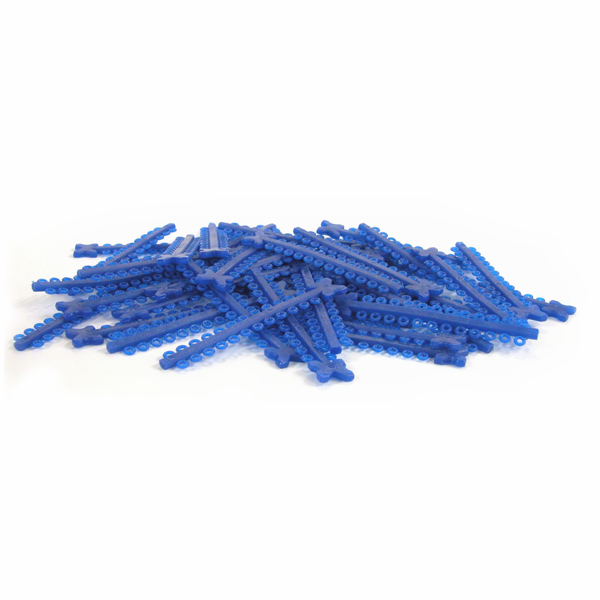 Elastomeric Ligature Ties Crystal Blue