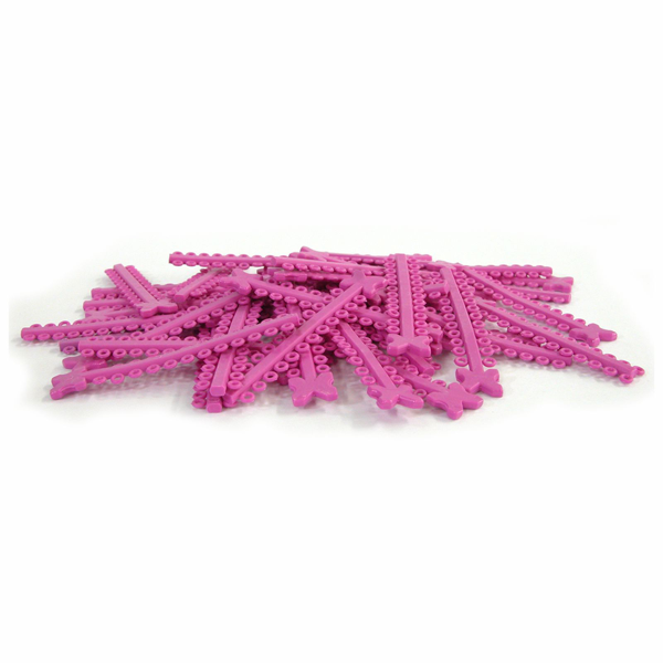 Elastomeric Ligature Ties Pink