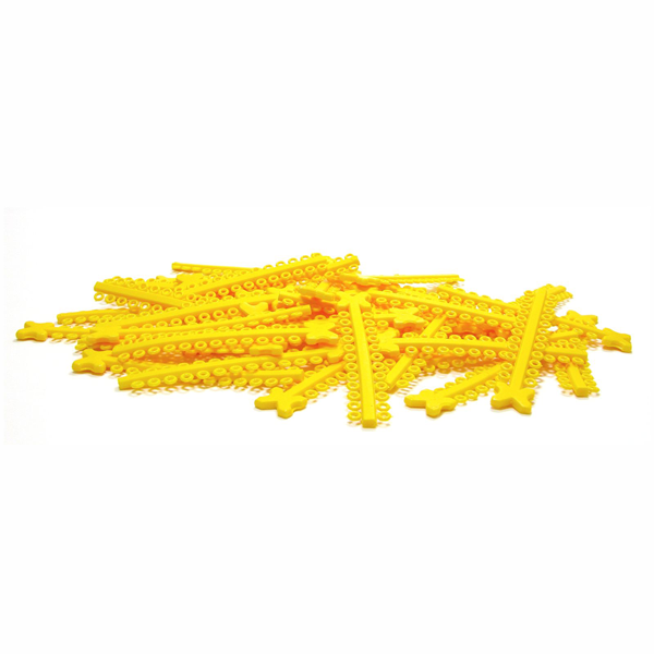 Elastomeric Ligature Ties Yellow