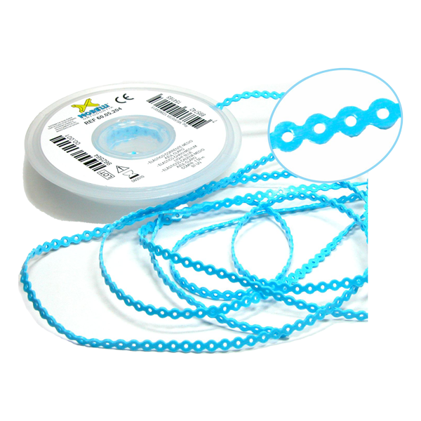 Elastomeric Power Chain Baby Blue 5ft