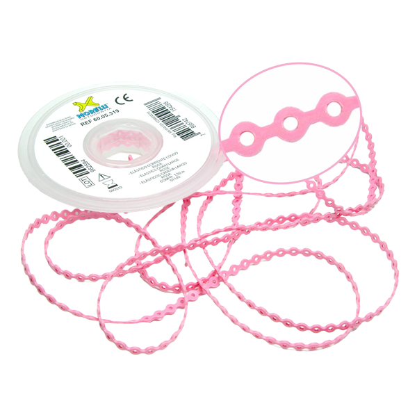 Elastomeric Power Chain Baby Pink 5ft