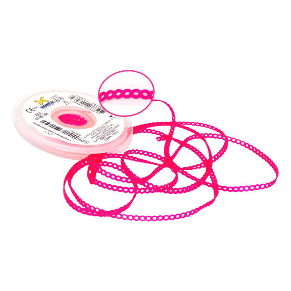 Elastomeric Power Chain Crystal Pink 5ft