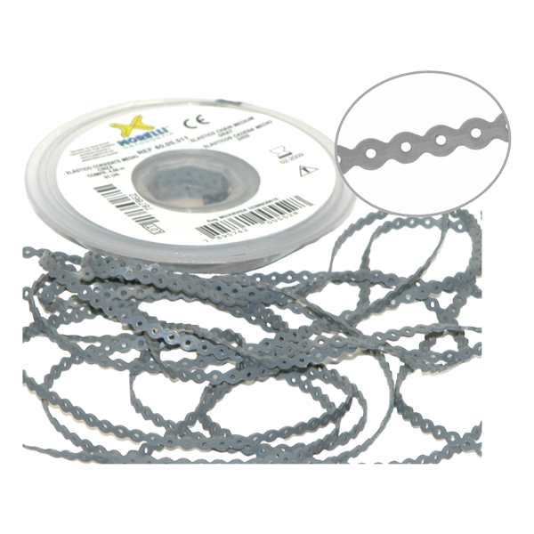 Elastomeric Power Chain Silver 5ft