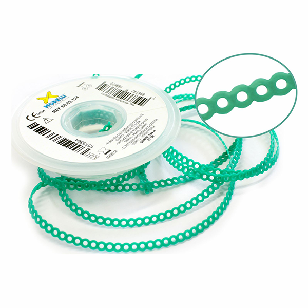 Elastomeric Power Chain Pearl Green 5ft