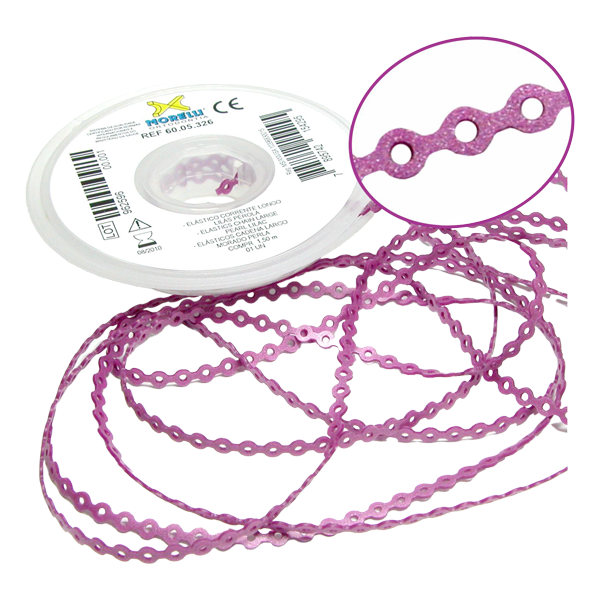 Elastomeric Power Chain Pearl Pink 5ft