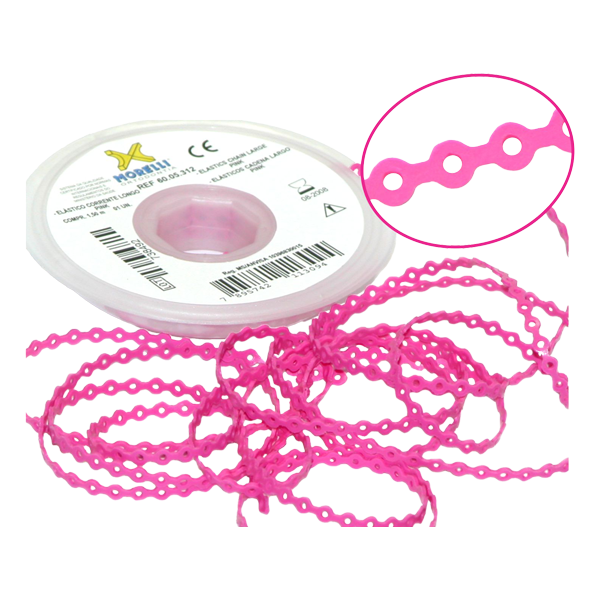 Elastomeric Power Chain Pink 5ft