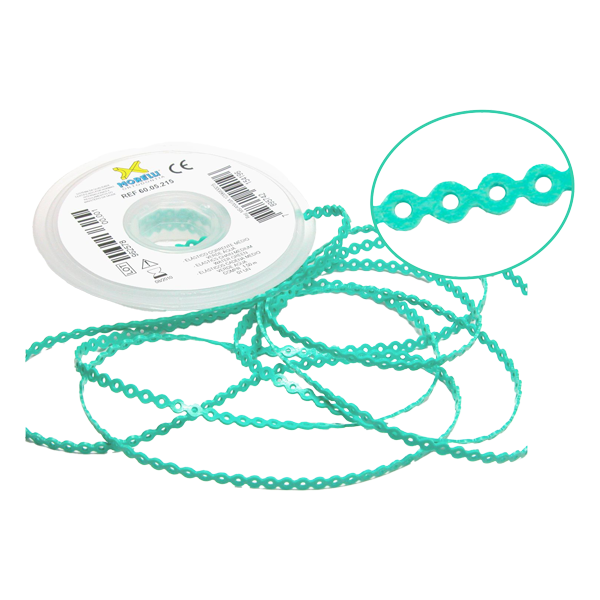 Elastomeric Power Chain Sea Green 5ft