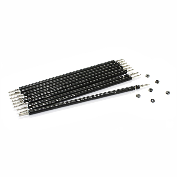 Elastomeric Pre-Loaded Canes Black