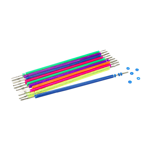 Elastomeric Pre-Loaded Canes Crystal Assorted