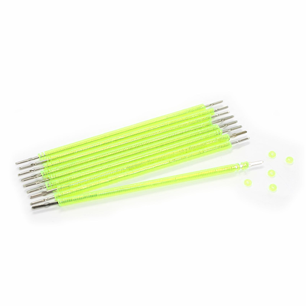 Elastomeric Pre-Loaded Canes Crystal Lime Green