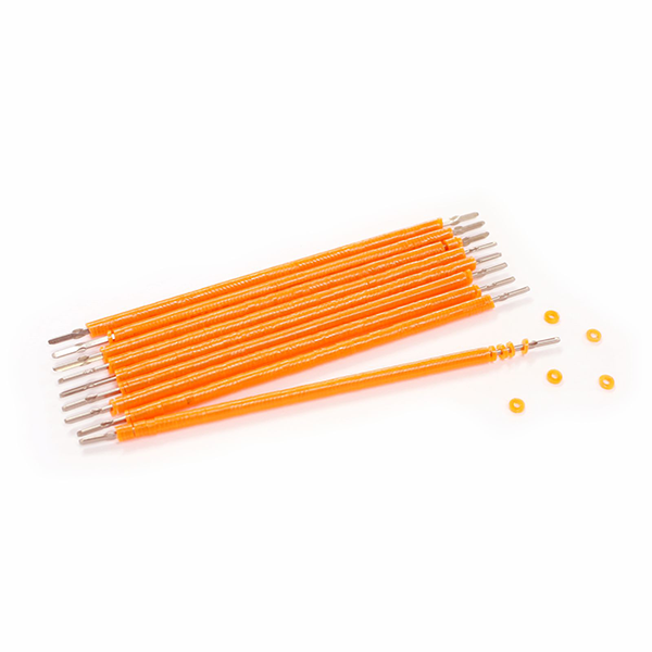 Elastomeric Pre-Loaded Canes Crystal Orange