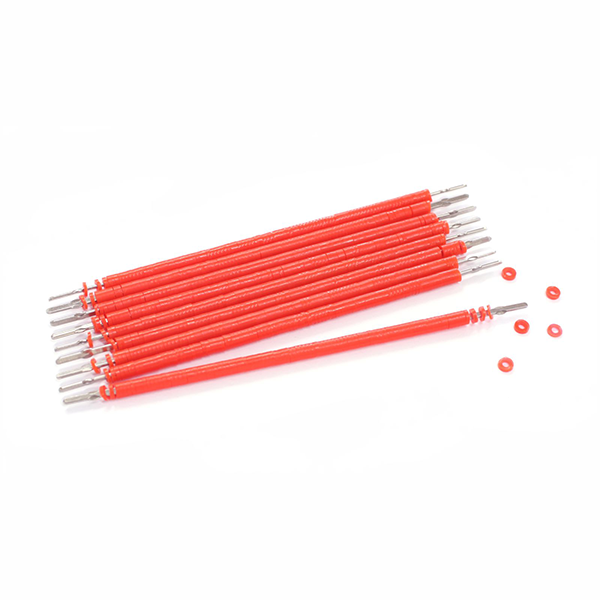 Elastomeric Pre-Loaded Canes Crystal Red